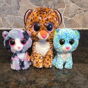 Ty Beanie Boos 3 Cats
